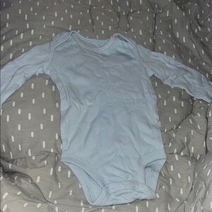 Carter's Soft Blue Long Sleeve Bodysuit